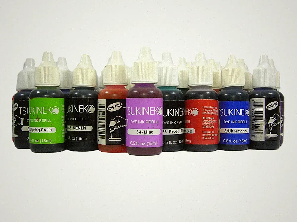 Choice of Acid-Free TSUKINEKO Dye Ink Refill in 14 Colors - You choose