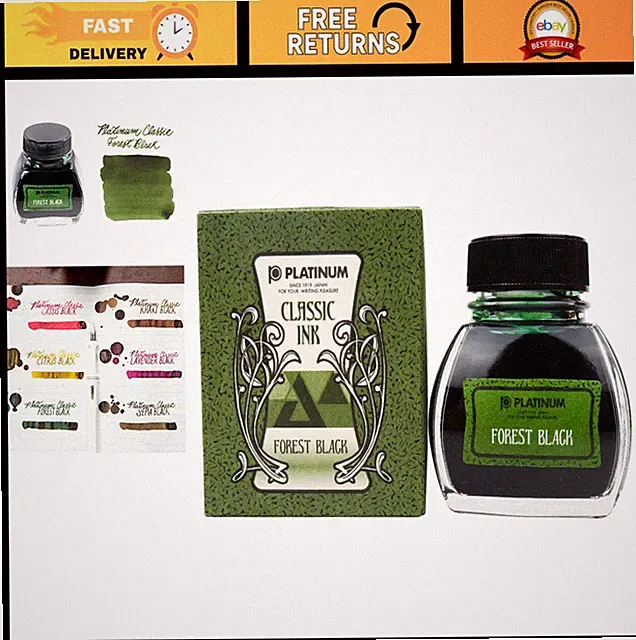 Classic Ink 60ml - Forest Black, Premium Quality, Vibrant Color, Art Supplies