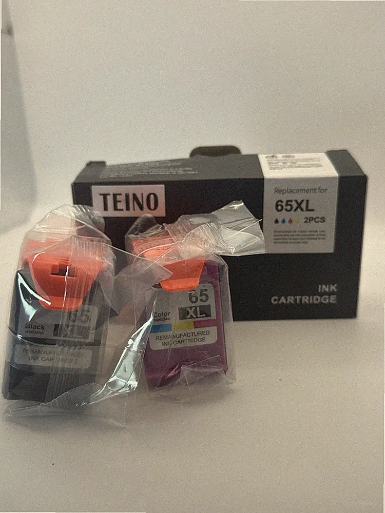 TEINO 65XL Ink Cartridges Combo Pack – Black & Color (Opened Box, Unused)