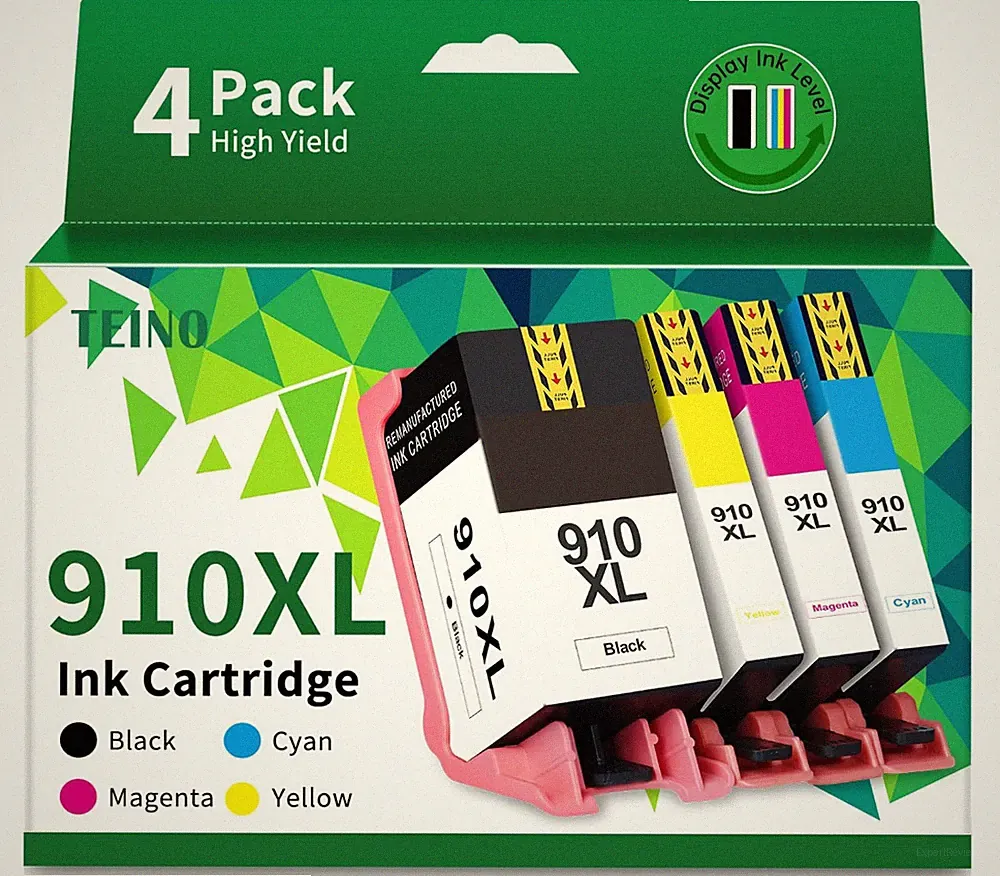 TEINO 910XL Ink Cartridges Combo Pack Replacement for HP Ink 910 910XL
