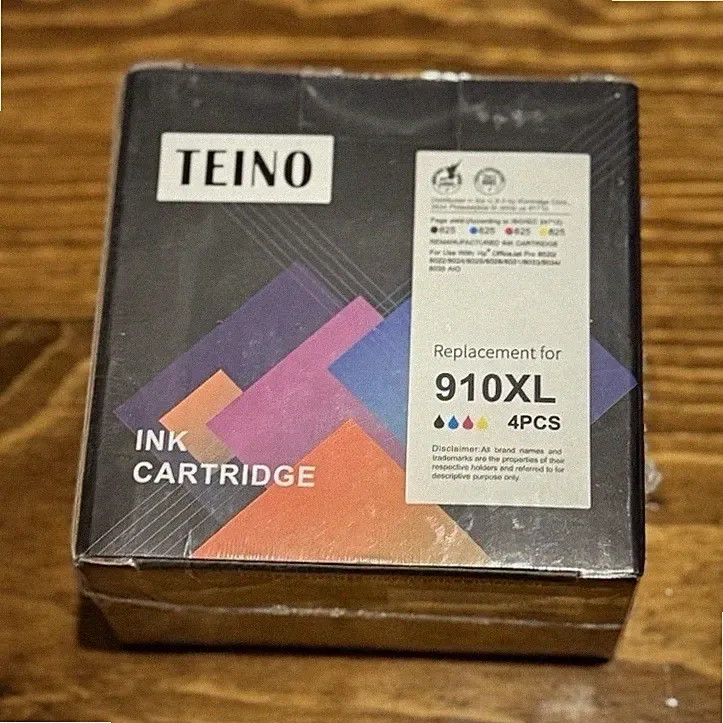 TEINO Compatible Ink Cartridge for HP 910XL Black Cyan Magenta Yellow