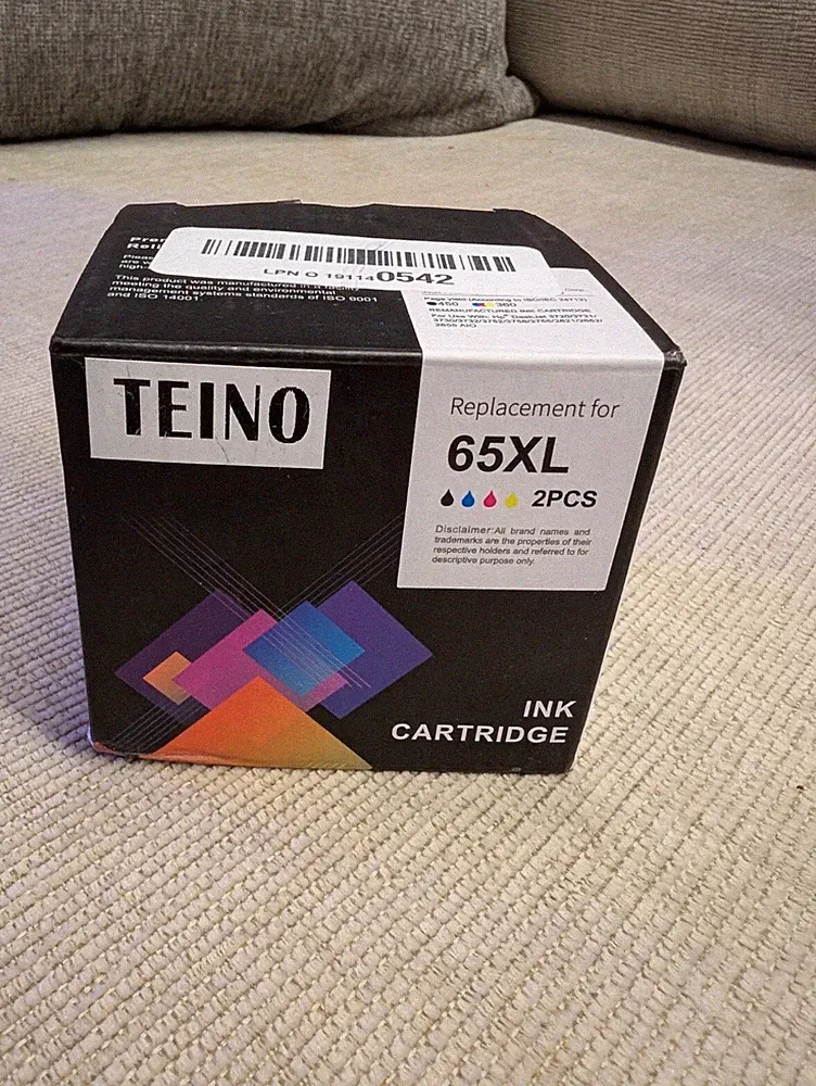Teino Ink Cartridge 65XL 2 Pcs Multi Color