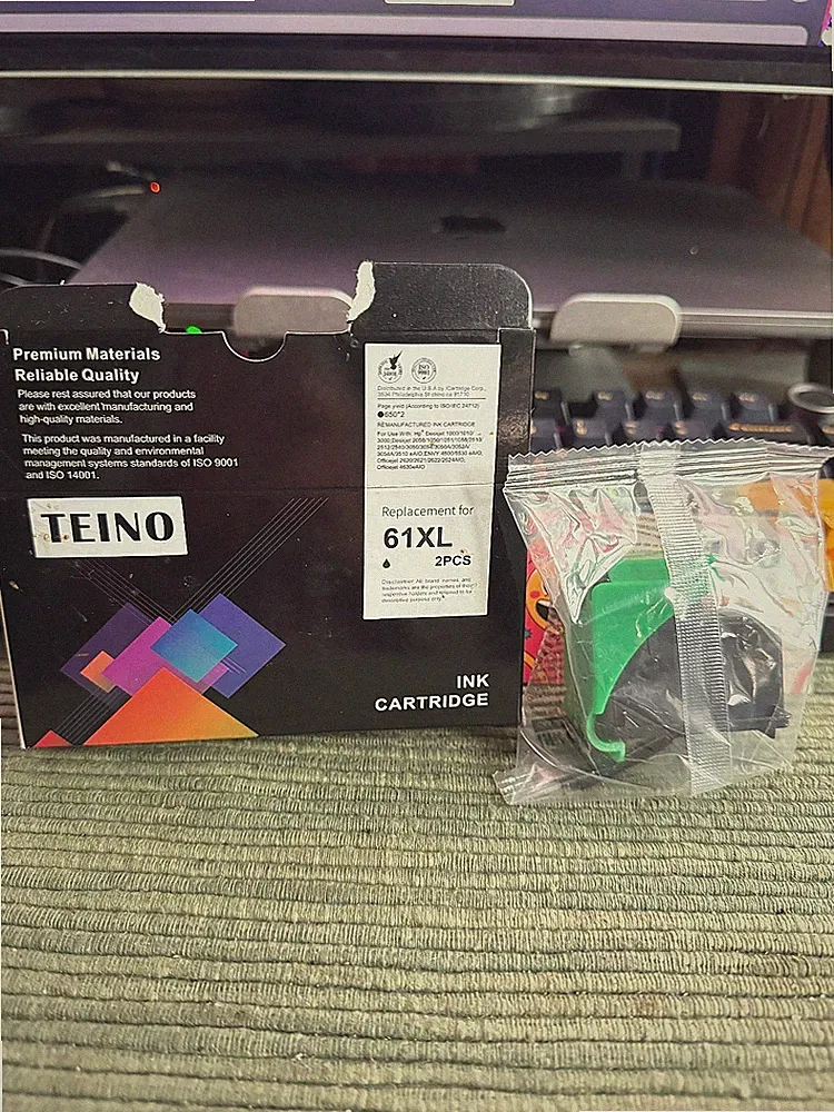 TEINO Ink Cartridge Perlacement for 61XL 1 ps Green
