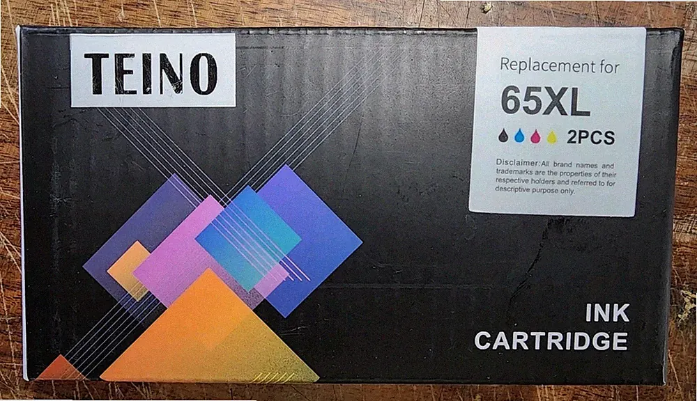 Teino Replacement Ink Jet Cartridges for 65XL Black & Color, NIB, SHIPS FREE